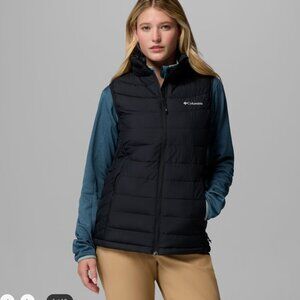 Columbia Vest Omni Heat Insulated Puffer Outdoors Hiking Women's Size Small Navy
